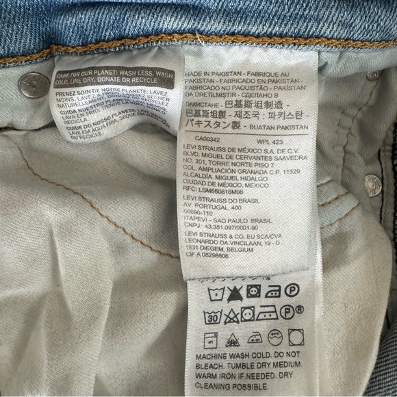 Levi’s 511 Slim Fit Straight Leg Blue Jeans 38x32 - Picture 5 of 7